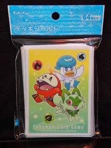 Pokemon Center Japan Sprigatito Fuecoco & Quaxly Official TCG Sleeves 64 Count - Picture 1 of 1