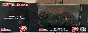 Die Cast BRUMM " Simca 5 Military D-Day 1944 " R243 1/43 - Picture 1 of 1
