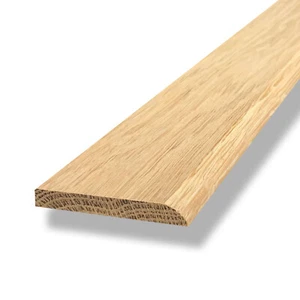 Solid Oak Flat Threshold Strip Bead 7mm One Round Edge - Picture 1 of 3
