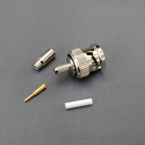 (5 PACKS) BNC Male Crimp for RG174 RG179 RG316 LMR100 Cable Connector-USA Seller - Picture 1 of 2