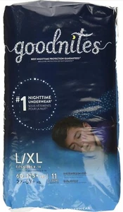 Goodnites Nachtbettnässen Unterwäsche für Jungen, Größe: Large, 11 Ct - Bild 1 von 3