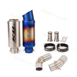 For Ducati Monster 696 695 795 796 1100 Exhaust Muffler Mid Pipe Silencer a Pair - Picture 1 of 13