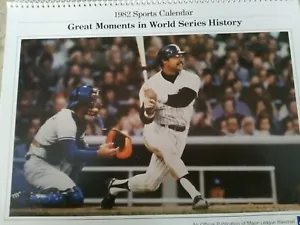 1982 Great Moments in World Series History 1970’s Sports Calendar by Naspro - Picture 1 of 5