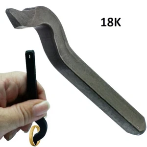 Gold Marking Stamp Punch 18K Carat Bent Metal Jewelry Steel Made - Picture 1 of 9