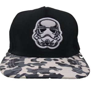 Storm Trooper Star Wars Baseball Cap Hat Blk camo visor L/XL 8+ years adjustable - Picture 1 of 10