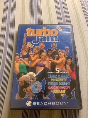 Turbo Jam 5 Workouts Learn & Burn 20 Minute Turbo Sculpt Cardio Party Ab Jam DVD Foto 1 de 4