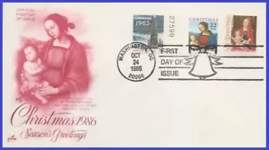 USA5 #2244 U/A ARTCRAFT 5 FDC Combo3 Christmas Madonna - Picture 1 of 1