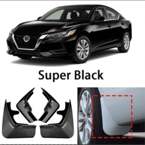 For Nissan Sentra 2020-2024 4pcs/set F&R Car Super Black Mud Flaps Splash Guards - Bild 1 von 5