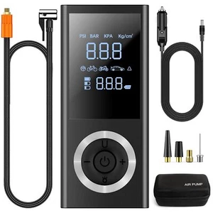 Cordless Tire Inflator Portable Air Compressor, 150 PSI Air Pump with Recharg... - Picture 1 of 7