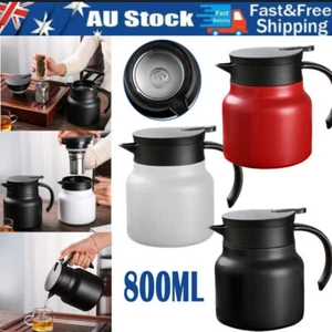 Double Walled Stainless Steel Thermal Insulation Teapot Coffee Pot Thermos Jug - Picture 1 of 13