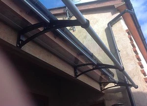 CANOFIX 650x5000 mm hágalo usted mismo dosel de policarbonato voladizo porche patio pasarela - Imagen 1 de 12