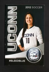 Connecticut Huskies 2012 Fútbol Bolsillo Calendario Webster Bank Big East - Imagen 1 de 2