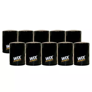 Wix Set of 10 Engine Motor Oil Filters (Spin-On) For Cady Chevy GMC Hummer Isuzu - Picture 1 of 1