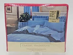 Vintage Classic Traditions Full Flat Sheet Red - Picture 1 of 3