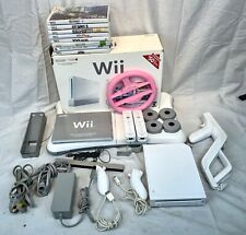 Nintendo Wii Console Lot w/ 8 Games - Play, Zumba, Call of Duty 3, Just Dance ++