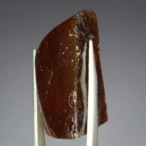 27.8ct Blue Amber Polished Slab Natural Mined Fluorescent Unheated Facet Grade - Picture 1 of 7