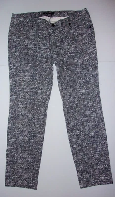 Mujer Etcetera Diseño Geométrico Pierna Recta Pantalón Talla 12 Foto 1 de 4