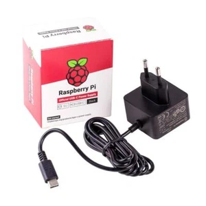 Official Raspberry Pi 4 Power Supply - 5.1V, 3A USB-C - EU/Black - Picture 1 of 1