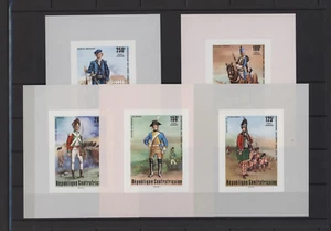 S44336 Centrafrica MNH USA Bicentenial Uniformes 5 S/S Comment Luxus - Afbeelding 1 van 1