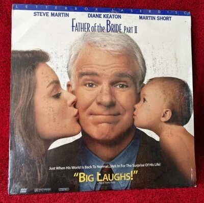 Father of the Bride Part II Laserdisc Sealed new Steve Martin Diane Keaton Short Foto 1 de 2