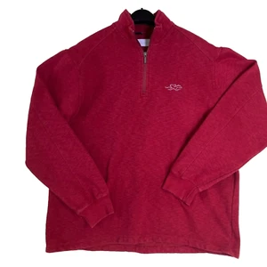 Maglione Embrace The Race maglia uomo taglia L rosso pull over quarto zip manica lunga - Foto 1 di 9