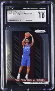 2018-19 Panini Prizm Shai Gilgeous-Alexander Rookie RC #184 CGC 10 - Picture 1 of 2