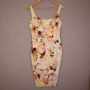 Alannah Hill I Kissed a Prince Floral Dress Size 10 Multi Colour Pencil - Foto 1 di 9