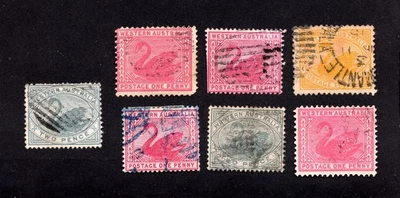 Western Australia 1885-1905 group of 7 stamps used CV=17.4$ - Image 1 of 2