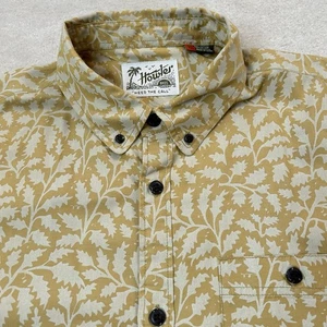 Howler Brothers Mansfield Shirt Mens XL Button Up Performance Leafy Litho - Picture 1 of 6
