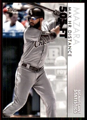 2020 Topps Significant Statistics #SS-13 Nomar Mazara Whie Sox - Image 1 of 2