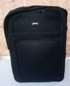 Slazenger 19in (47cm) Black Trolley Suitcase – Compact & Lightweight Travel - Picture 1 of 10