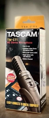 Tascam TM-ST1 MS Stereo Condenser Microphone Portable Mic Sealed NIB Free Ship - Image 1 of 4