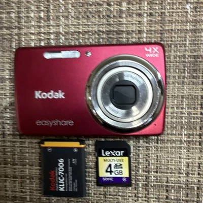 Kodak EasyShare M532 14.0MP Digital Camera Red With Battery Sd Card Tested - Image 1 of 4