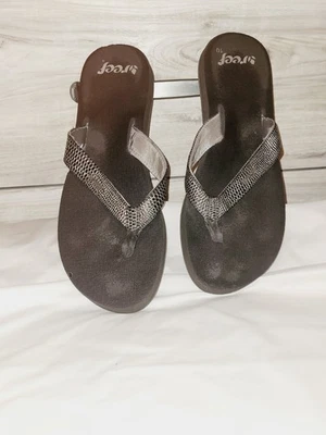 Sandalias Reef Chanclas Negras US 10 EUR 41 Mujer’s Cojín Foto 1 de 4