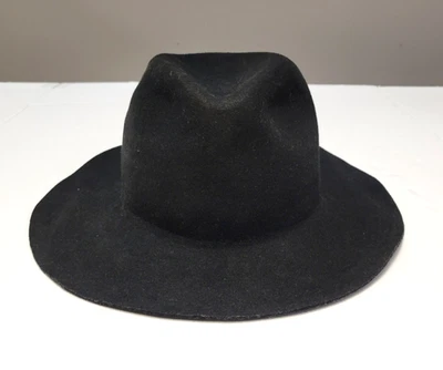 New $95 Bailey Of Hollywood 100% WOOL FELTED Hat Men's LARGE L Black USA MADE - Image 1 of 4