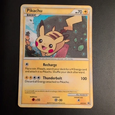 Pikachu HGSS03  Pokemon TCG: 2010 HGSS Black Star Promo NM - Image 1 of 4