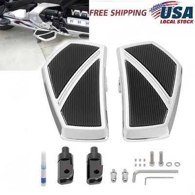 Black Front Footboard Floorboard For Honda Goldwing GL1800 & F6B Models 01-2024 Foto 1 de 4