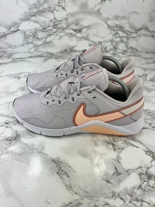 Nike Damen Sneaker Air Zoom Grau Flieder UK 6 Leicht Schnürer Freizeit - Bild 1 von 15