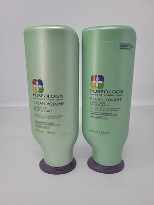 2 PUREOLOGY Clean Volume CONDITIONER Fine Color Treated Hair 8.5 oz ea - Image 1 of 4