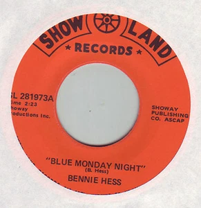 BENNIE HESS - Blue Monday Night / Jungle Land Rock - 45 - Imagen 1 de 1