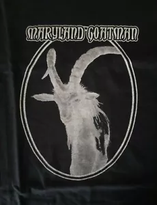 MARYLAND GOATMAN VINTAGE T-shirt RARE urban legend creature monster satyr pan - Picture 1 of 2