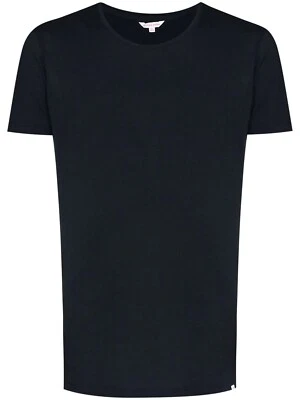 Camiseta Orlebar Marrón OB-T Manga Corta Cuello Redondo Hombres ¡¡NUEVA CON ETIQUETAS!! (PEQUEÑO/AZUL MARINO) Foto 1 de 2