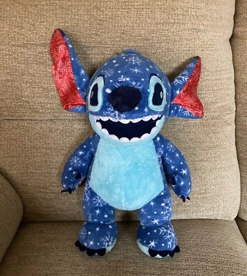 Build A Bear Disney Aloha Christmas Stitch Snowflakes Plush Soft Toy - Image 1 of 4