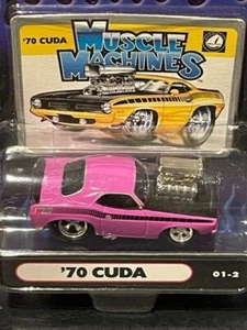Muscle Machines 70 Cuda 01-2, Pink, 1/64 NIP - Picture 1 of 2
