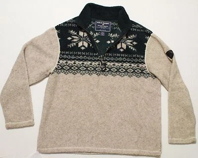 POLO Sport Sportsman Ralph Lauren Cuero Cremallera Verde Hombres De colección esquí polar grande Foto 1 de 4