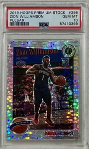 Zion Williamson 2019-20 Aros Premium Stock Pulsar Rookie RC SP PSA 10 Pelicans - Imagen 1 de 2