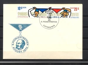 DDR FDC MiNr.  1596 + 1597  Pioniertreffen, Cottbus - Bild 1 von 1