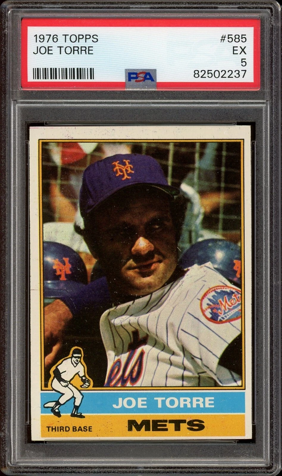 1976 Topps Baseball #585 Joe Torre PSA 5