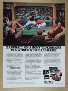 Sony VideoScope 1983 proyección TV anuncio impreso vintage - Imagen 1 de 1