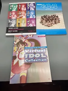 ANIME BAND SCORE Lot 3 BOOKS Love Live! Sunshine, Virtual Idol Collect., AKB48 - Picture 1 of 7